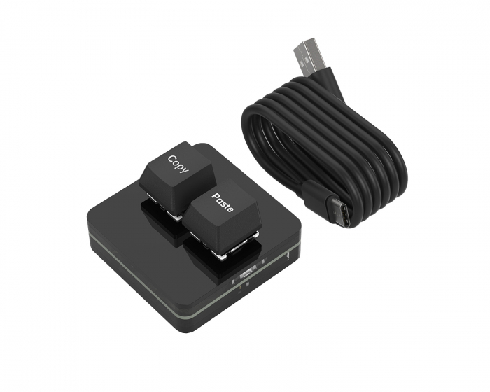 MaxMount 2-Key RGB Mini Mechanical Keypad - Black