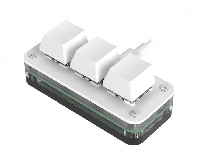 MaxMount 3-Key RGB Mini Mechanical Keypad - White