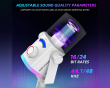 AmpliGame AM8PROT Microphone with Boom Arm - White