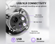 AmpliTank K688 USB/XLR Dynamic Microphone - White