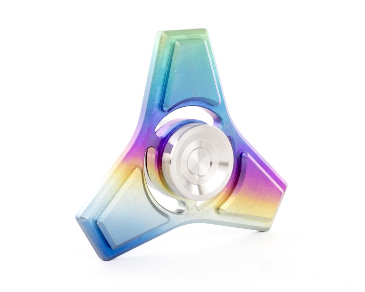 rainbow metal fidget spinner