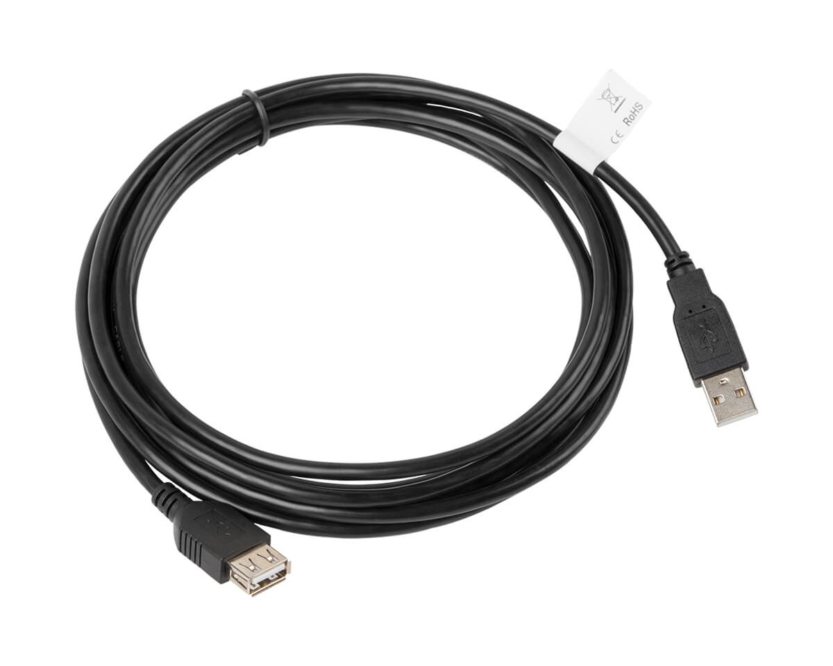 Lanberg USB Extension Cable 2.0 AM-AF 3m - us.MaxGaming.com