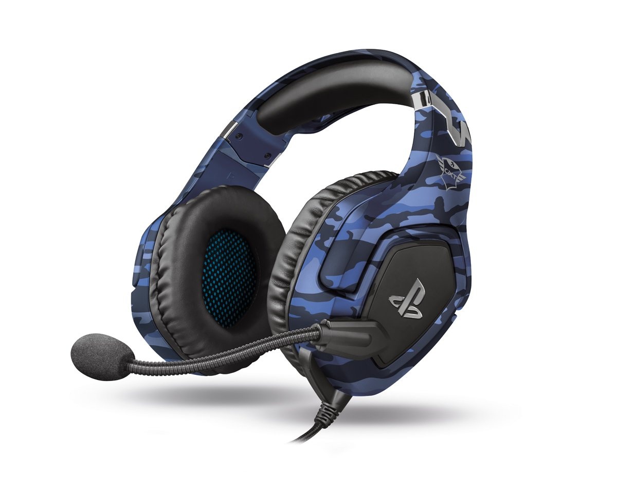 slaap Koppeling zoete smaak Trust GXT 488 Forze PS4/PS5 Gaming Headset Camo Blue - us.MaxGaming.com