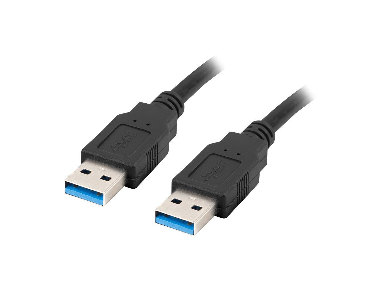 lava Terminal gesloten Lanberg USB-A to USB-A 3.0 Cable (m/m) Black (1 Meter) - us.MaxGaming.com