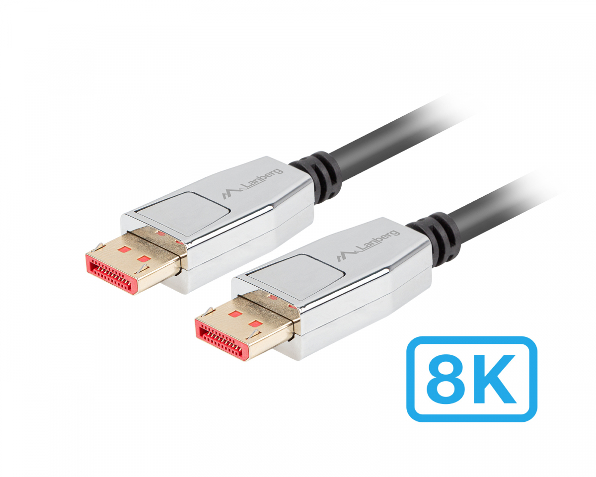 Lanberg DisplayPort 1.4 Cable 20 PIN 4K/8K (1 Meter) - us