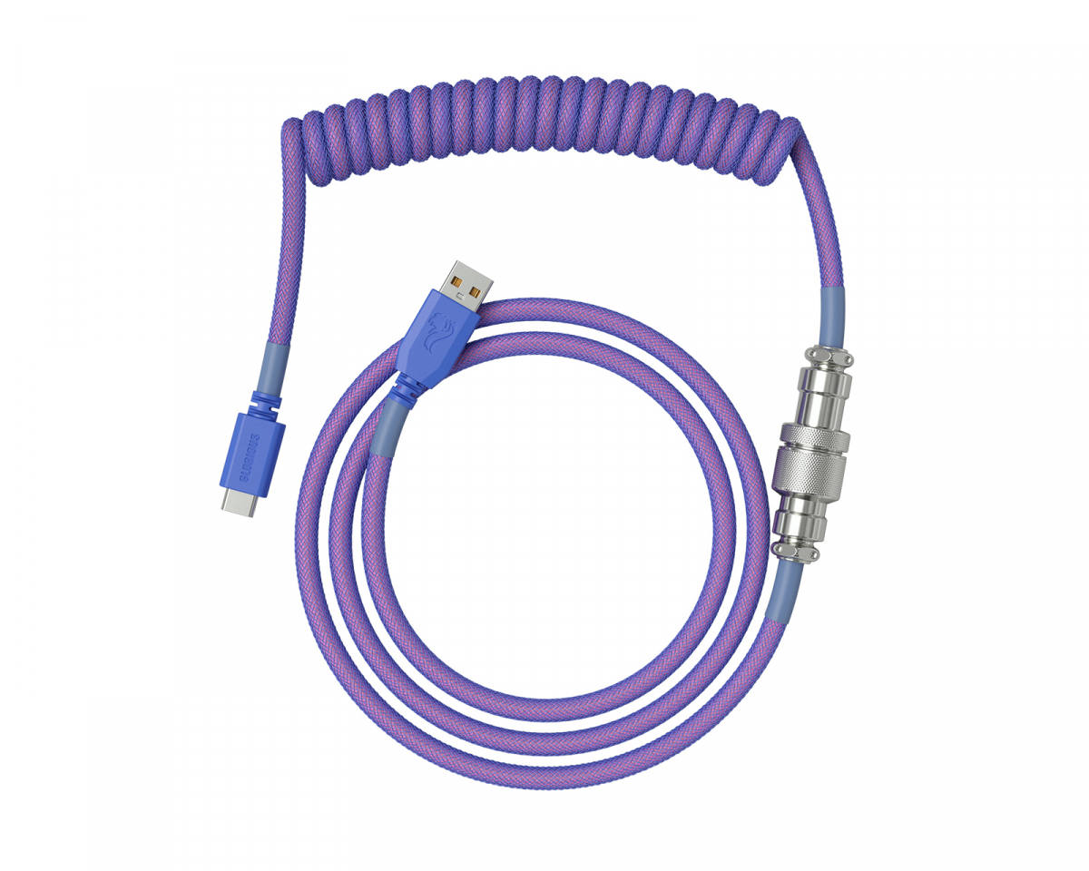 Cooler Master Coiled Cable, gesleeved - Blue-Purple