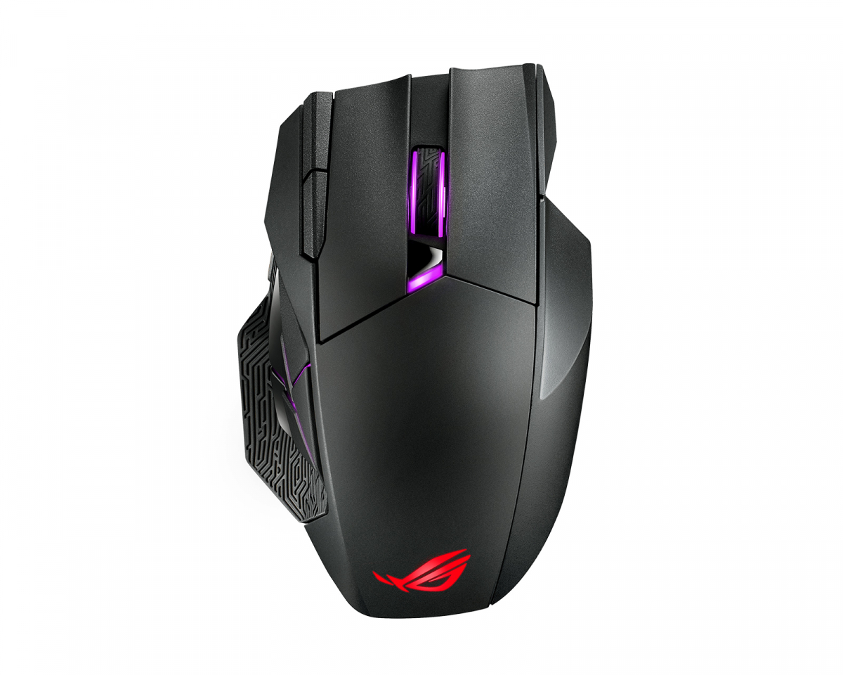  ROCCAT Black Gaming Mouse, 17 Programmable Inputs, 19K DPI Owl  Eye Optical Sensor, Bluetooth Connectivity, 800 Hour Battery Life : Video  Games