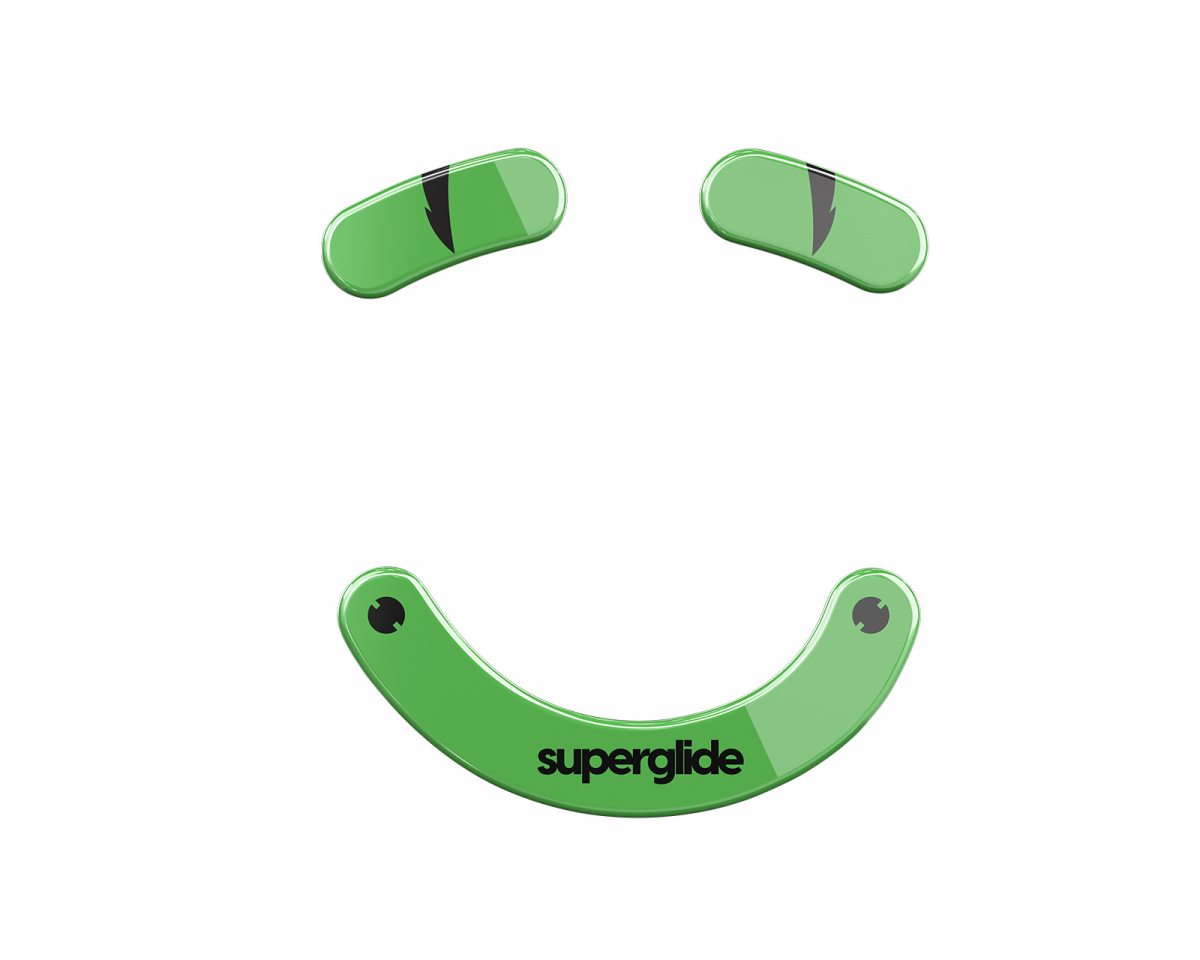 Superglide Glass Skates for Razer DeathAdder V2 Pro/V2 X HyperSpeed - Green