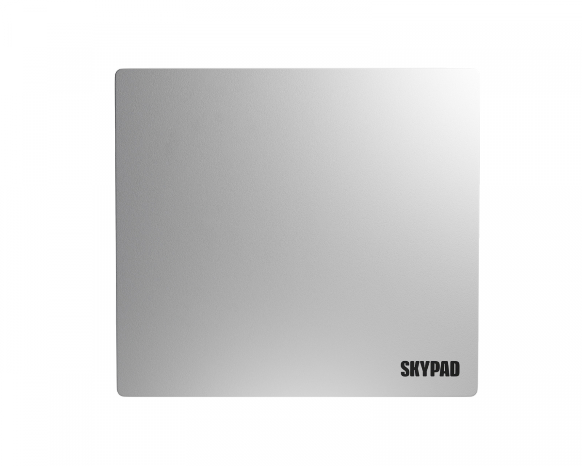 Skypad Glass 3.0 - XL (White - Text Logo) - Mousepad - us