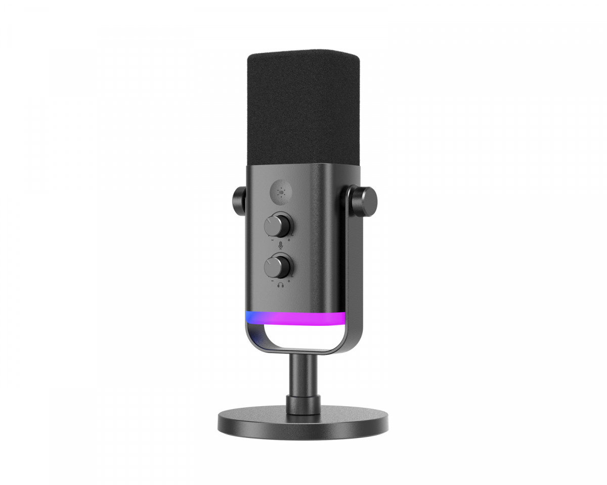 Fifine AMPLIGAME AM8 RGB USB/XLR Microphone - Dynamic Mic - White 