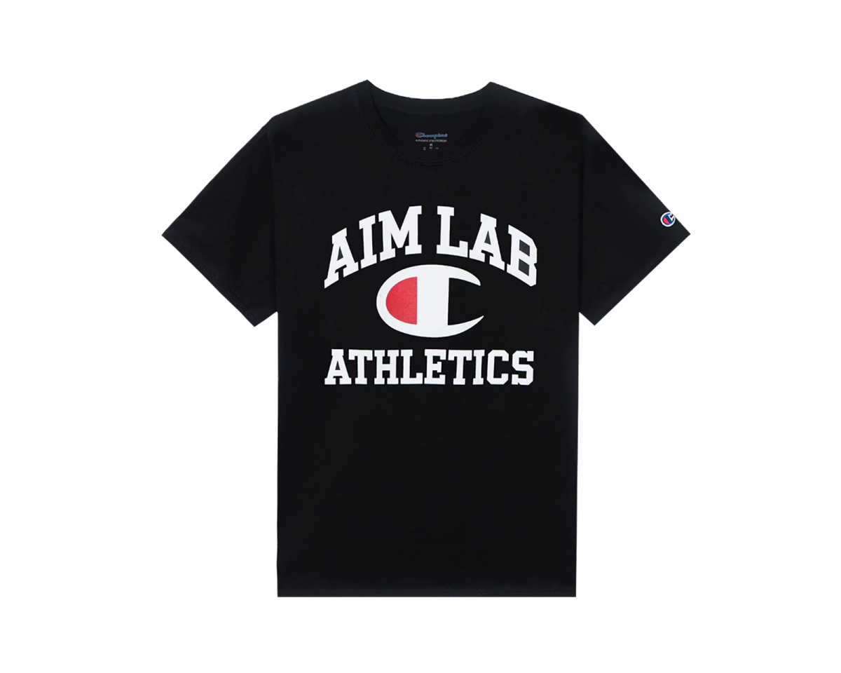 Aim Lab x Champion - Black T-Shirt - XL - us.MaxGaming.com