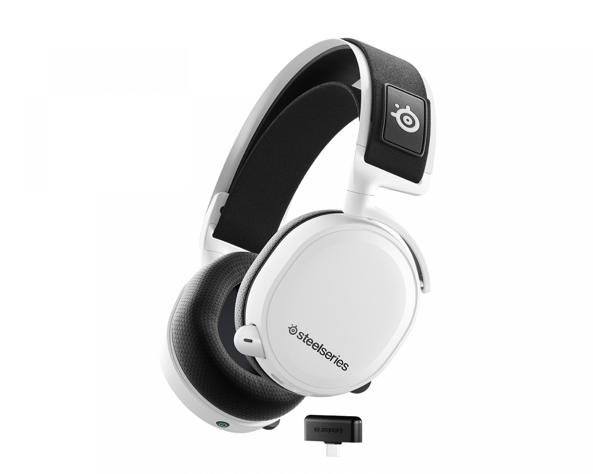 grond Maken oriëntatie SteelSeries Arctis 7+ Wireless Gaming Headset - White - us.MaxGaming.com