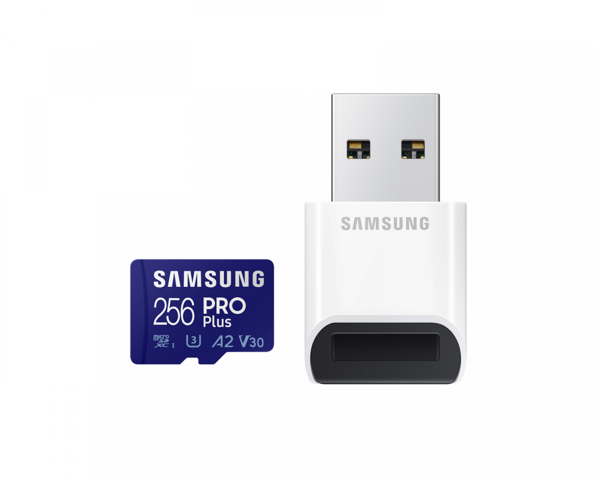 erosion Før overskridelsen Samsung PRO Plus microSDXC 256GB & USB Card Reader - Flash Memory Card -  us.MaxGaming.com