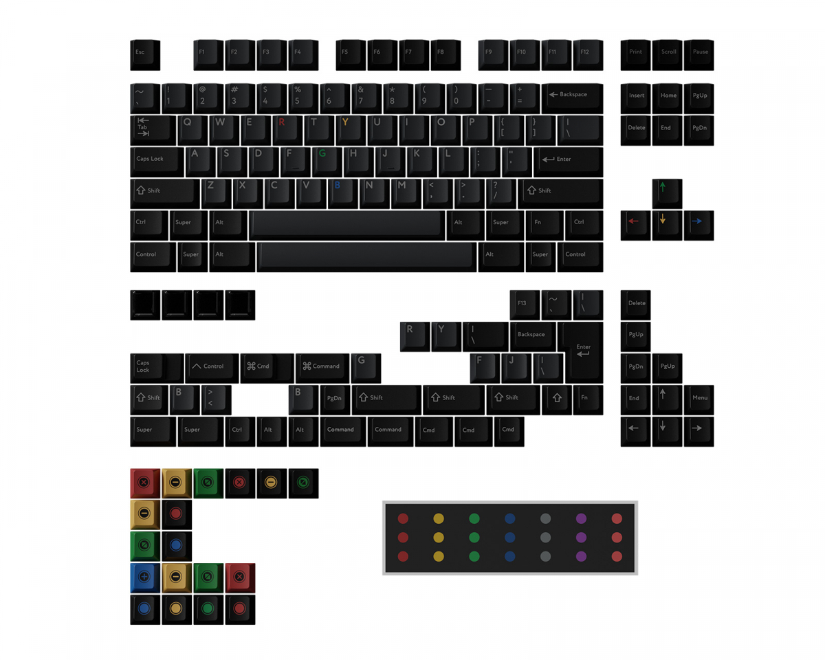 KBDfans PBTfans Retro Dark Lights - Base Kit - us.MaxGaming.com