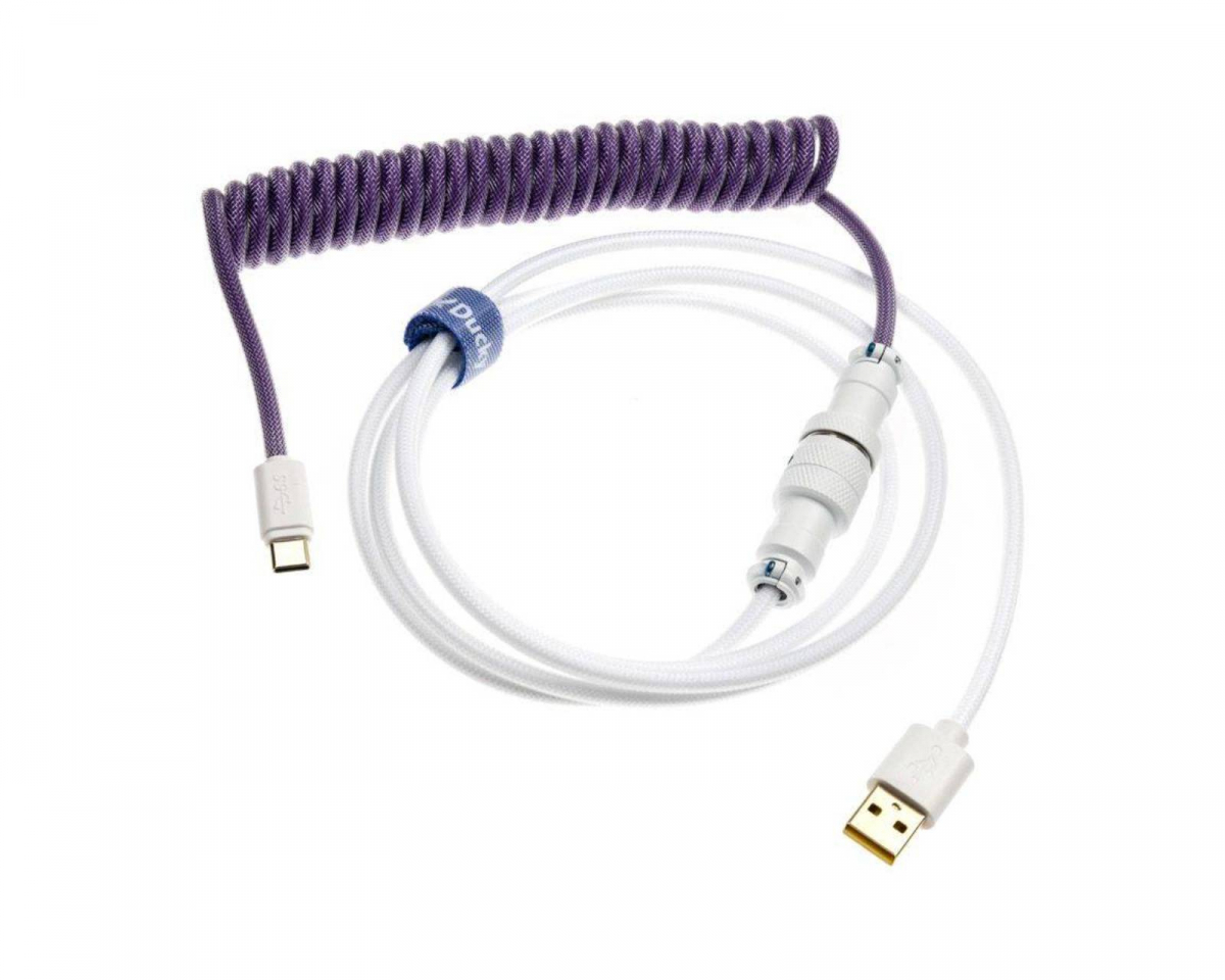 MaxMount Colorful Gradient Coiled Cable USB-C - Rainbow - us