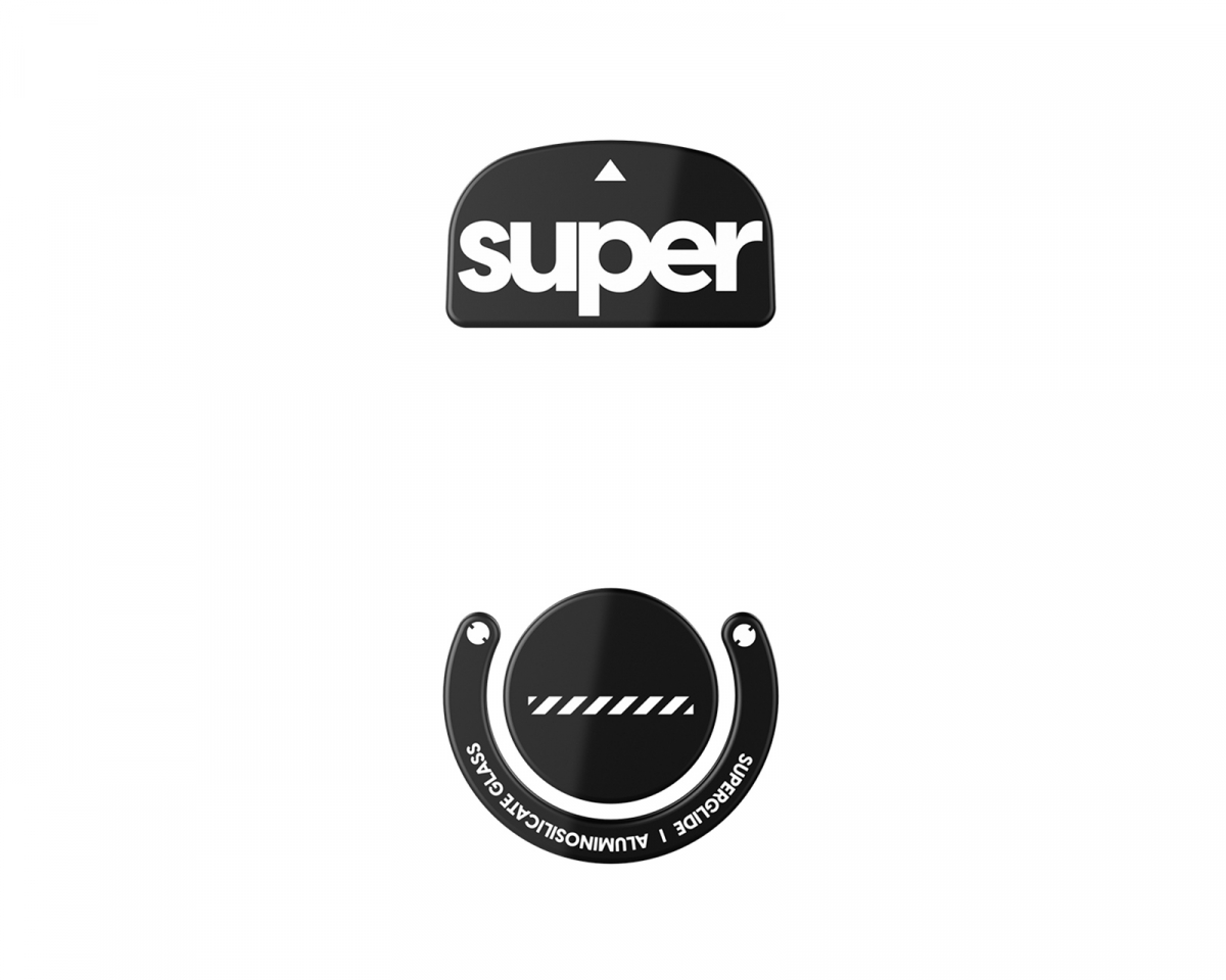 Superglide Version 2 Glas Skates for Logitech G Pro X Superlight - Black