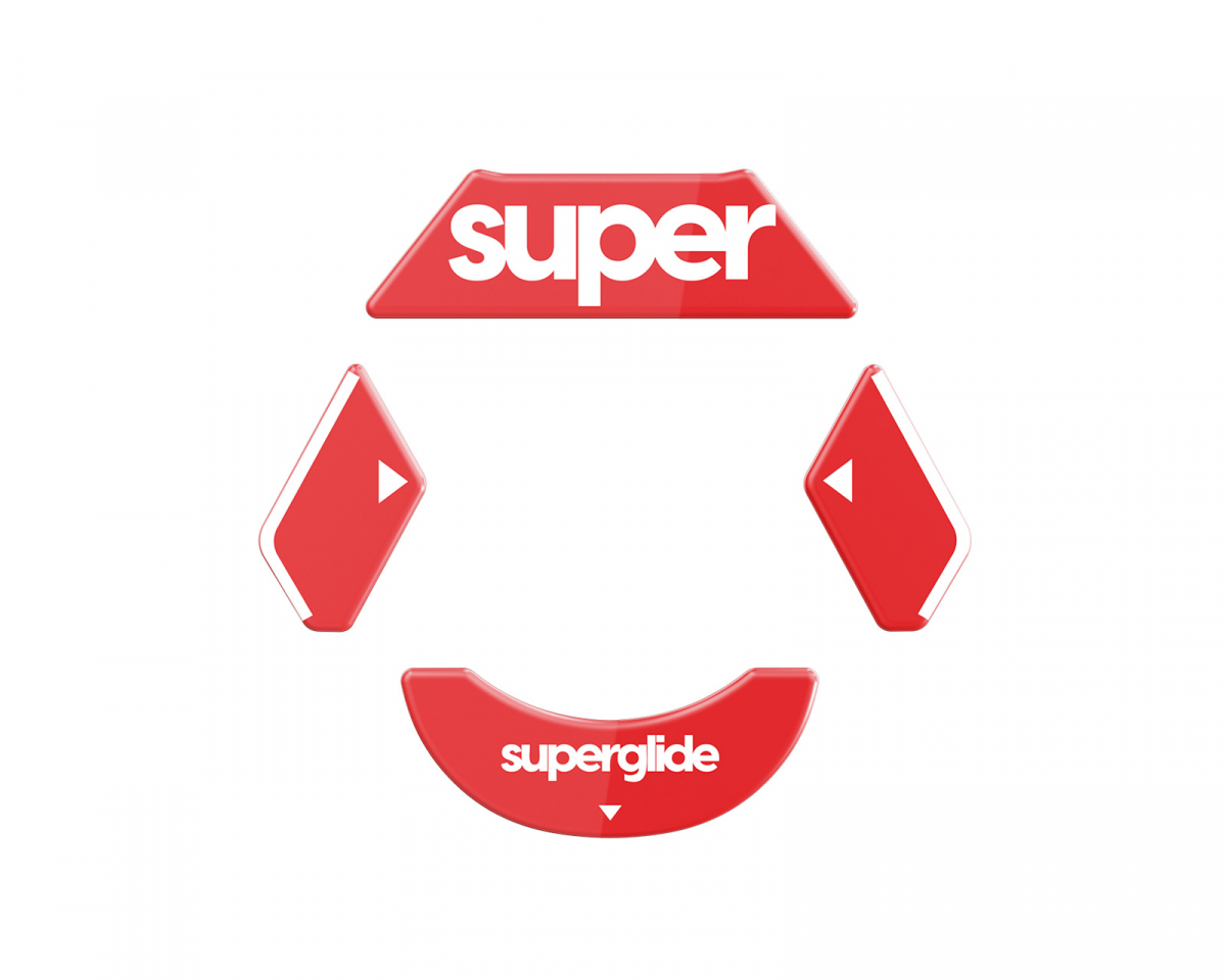 Superglide Version 2 Glas Skates for Logitech G900/903 - Red - us ...