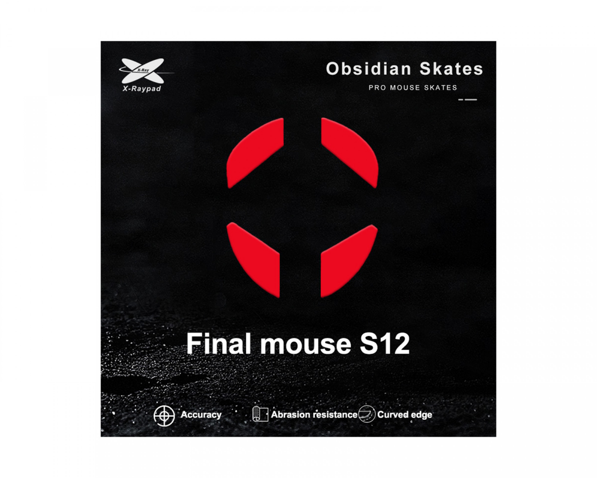 X-raypad Obsidian Mouse Skates Finalmouse Ultralight 2 / Starlight 12 Small