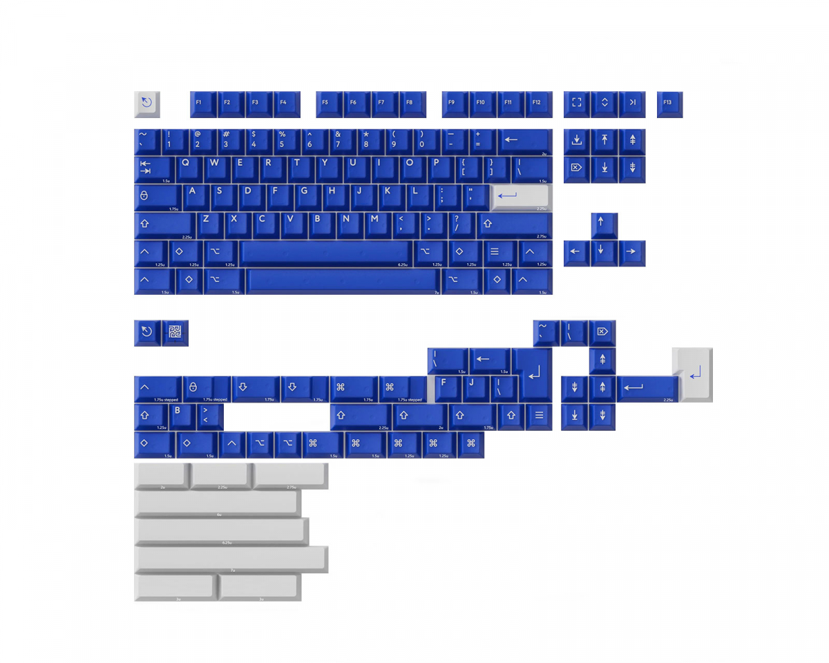 KBDfans PBTfans Klein Blue R2 - Base Kit - us.MaxGaming.com