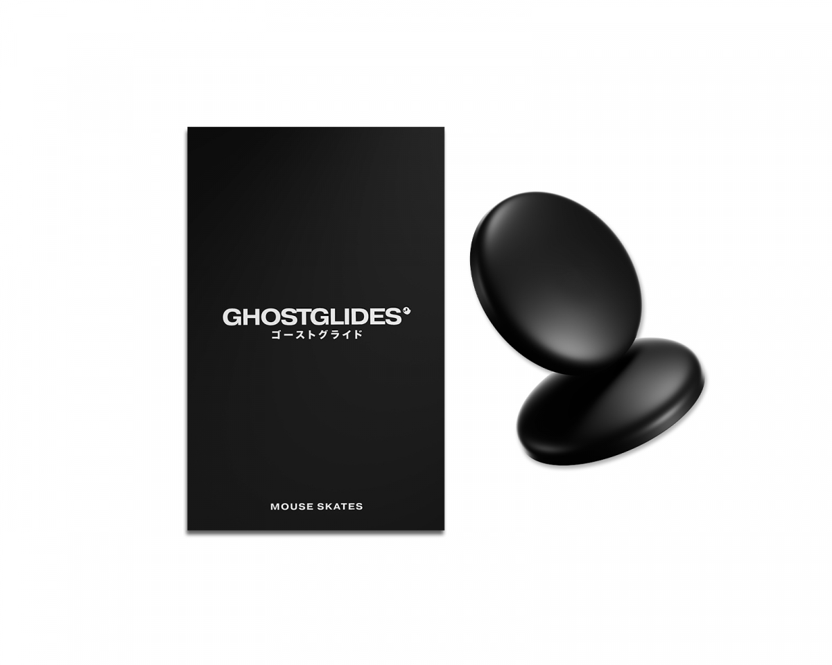 GHOSTGLIDES Edgerunner Vortex Mouse Skates - Universal PTFE Dots 