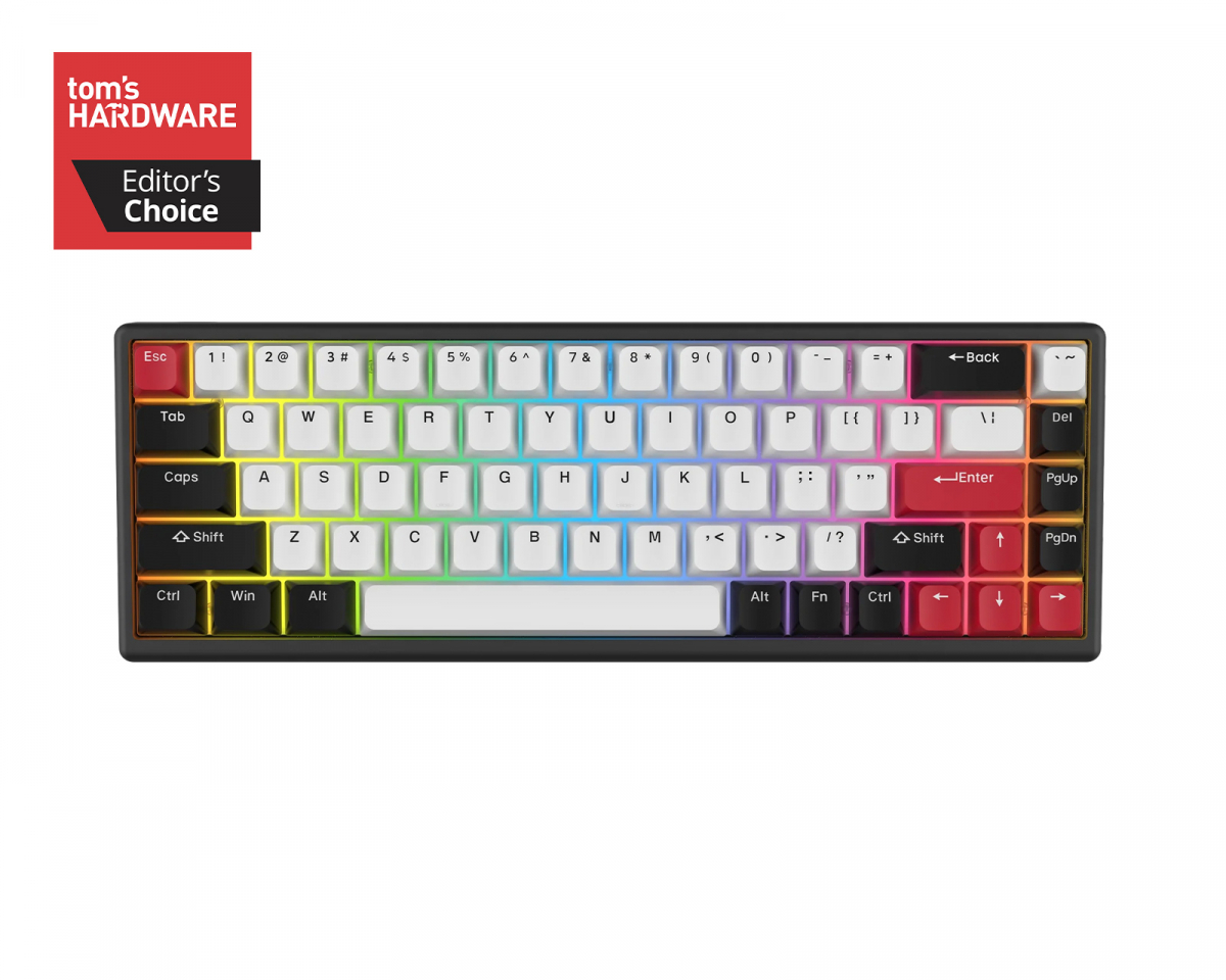 Higround SKYSTONE Base 65 Hotswap Gaming Keyboard - ANSI [White 
