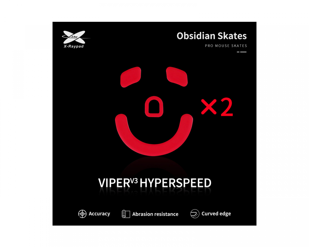 X-raypad Obsidian Mouse Skates for Viper V3 HyperSpeed - us