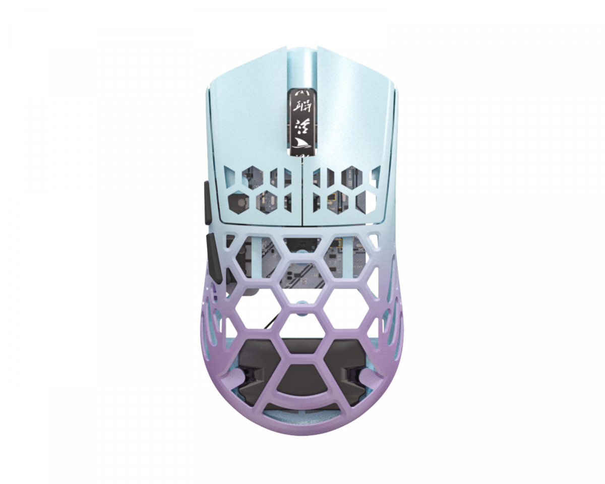 Darmoshark M2 4K Wireless Gaming Mouse - Blue/Purple - us 