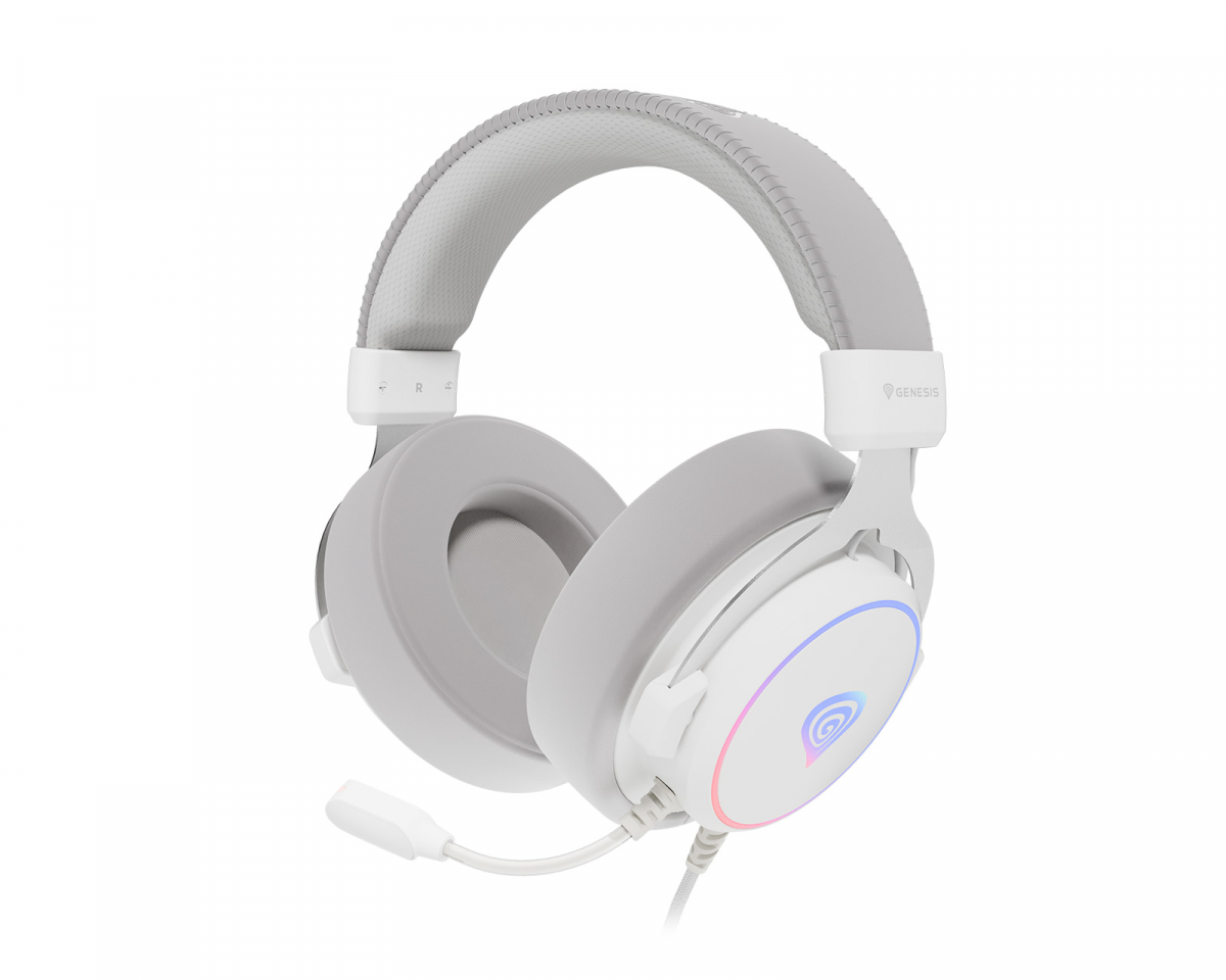 Genesis Neon 764 USB Gaming Headset RGB - White - us.MaxGaming.com