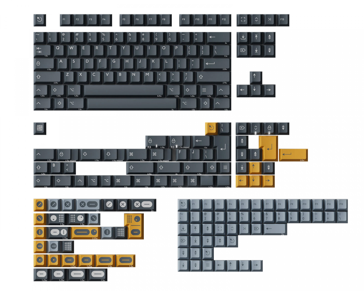 KBDfans PBTfans Twist R2 - Base kit - us.MaxGaming.com