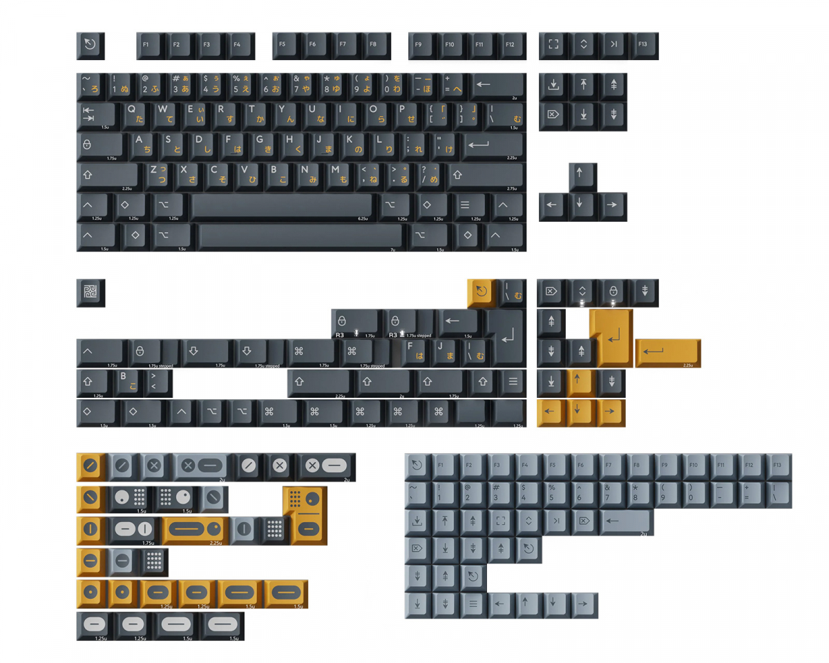 KBDfans PBTfans Twist R2 - Base kit Tripleshot - us.MaxGaming.com