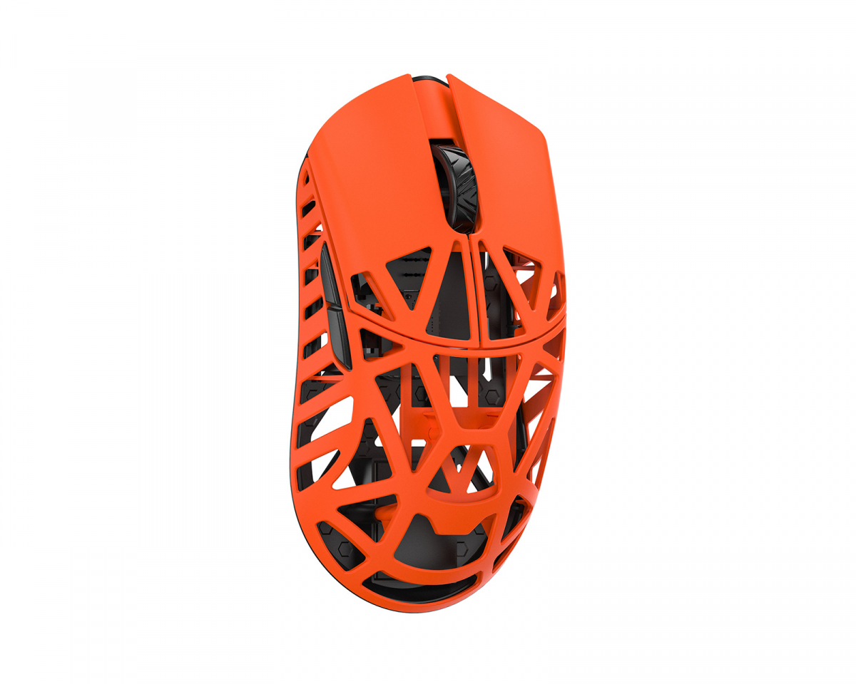 WLMouse Beast X Pro - Fire Orange [Omron Opticals] - Side Slits