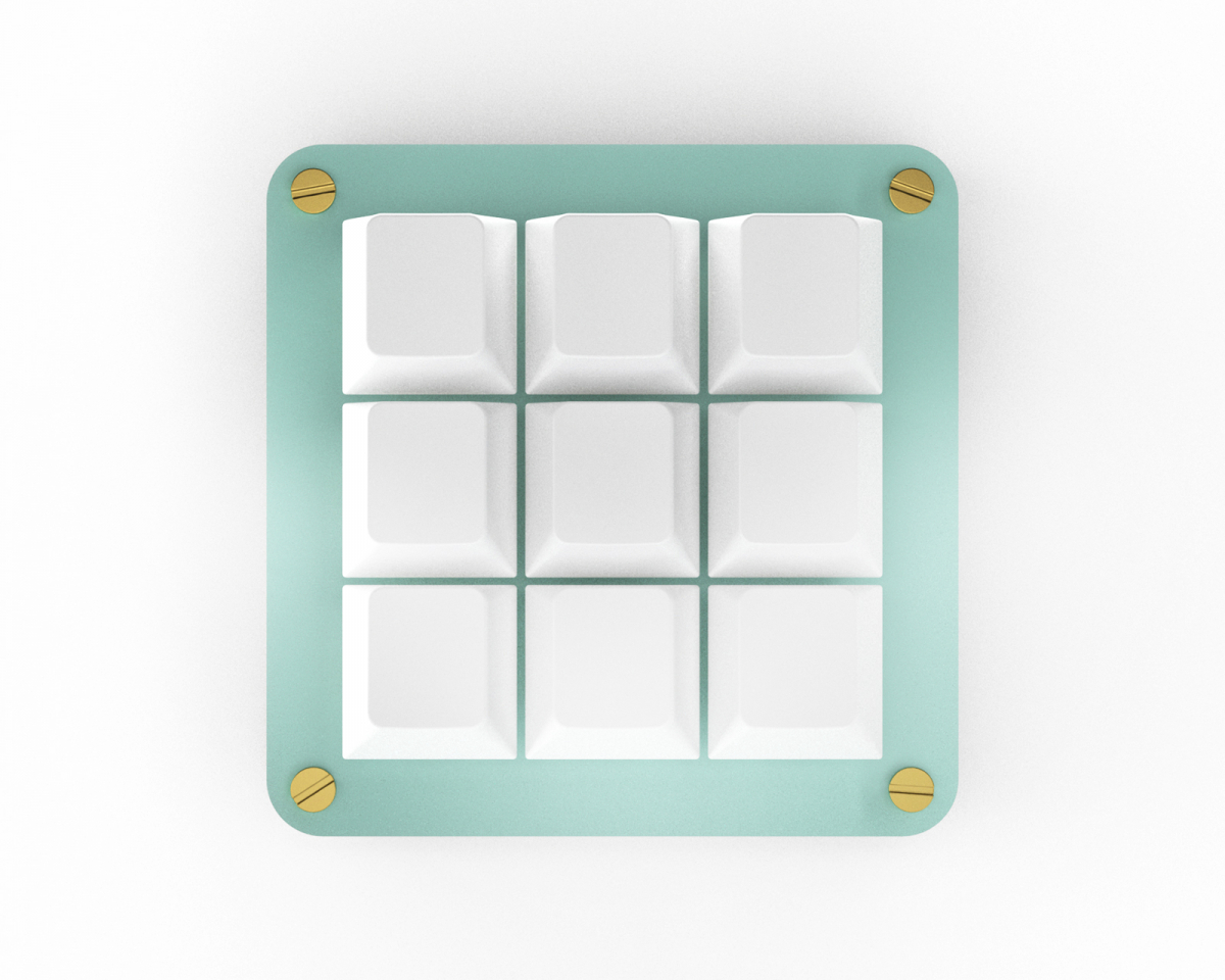 MaxCustom 9-Key MacroPad - Turquoise - us.MaxGaming.com