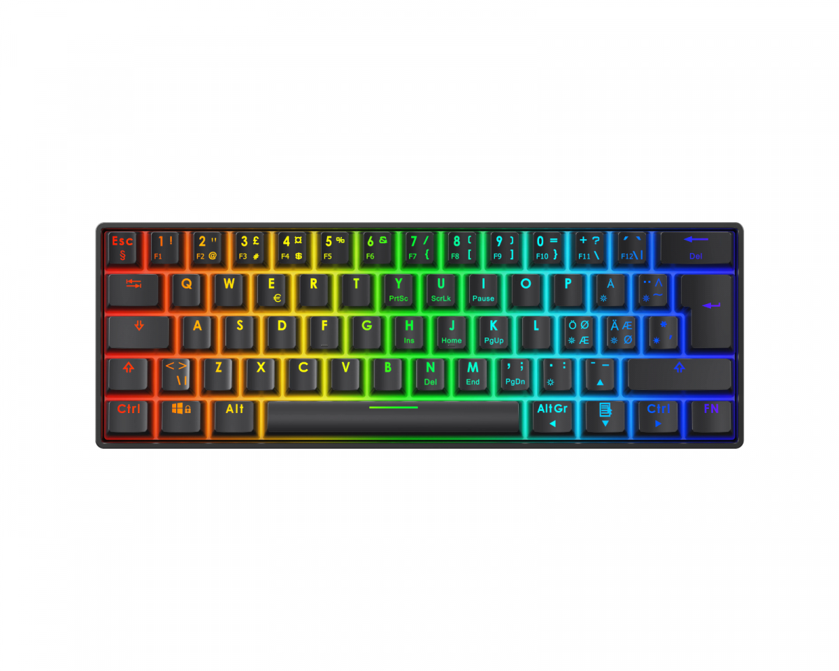 Deltaco Gaming DK470 60% ISO Hotswap Mechanical Gaming Keyboard