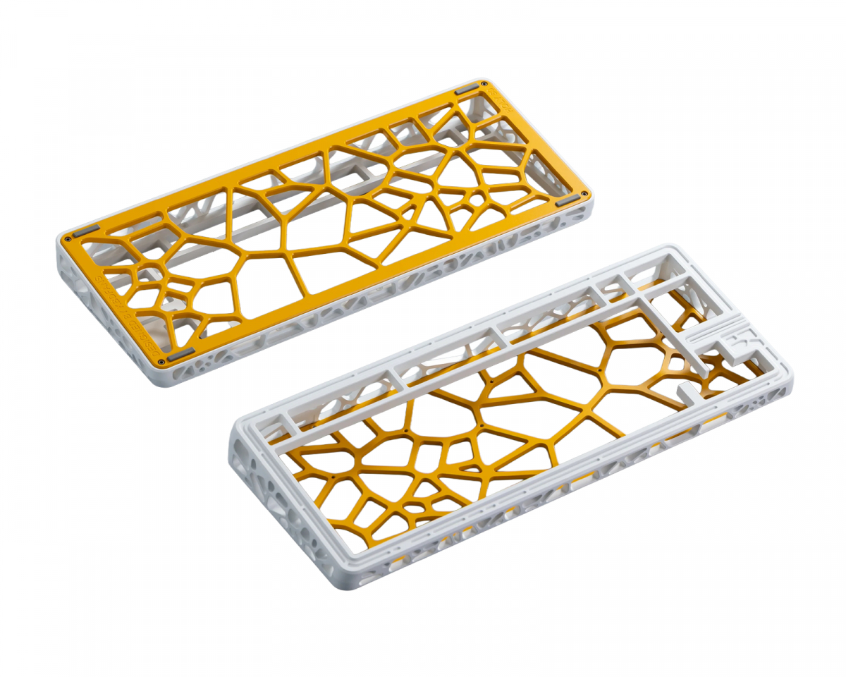 KBDfans Holy80 Case - E-White & Yellow - us.MaxGaming.com