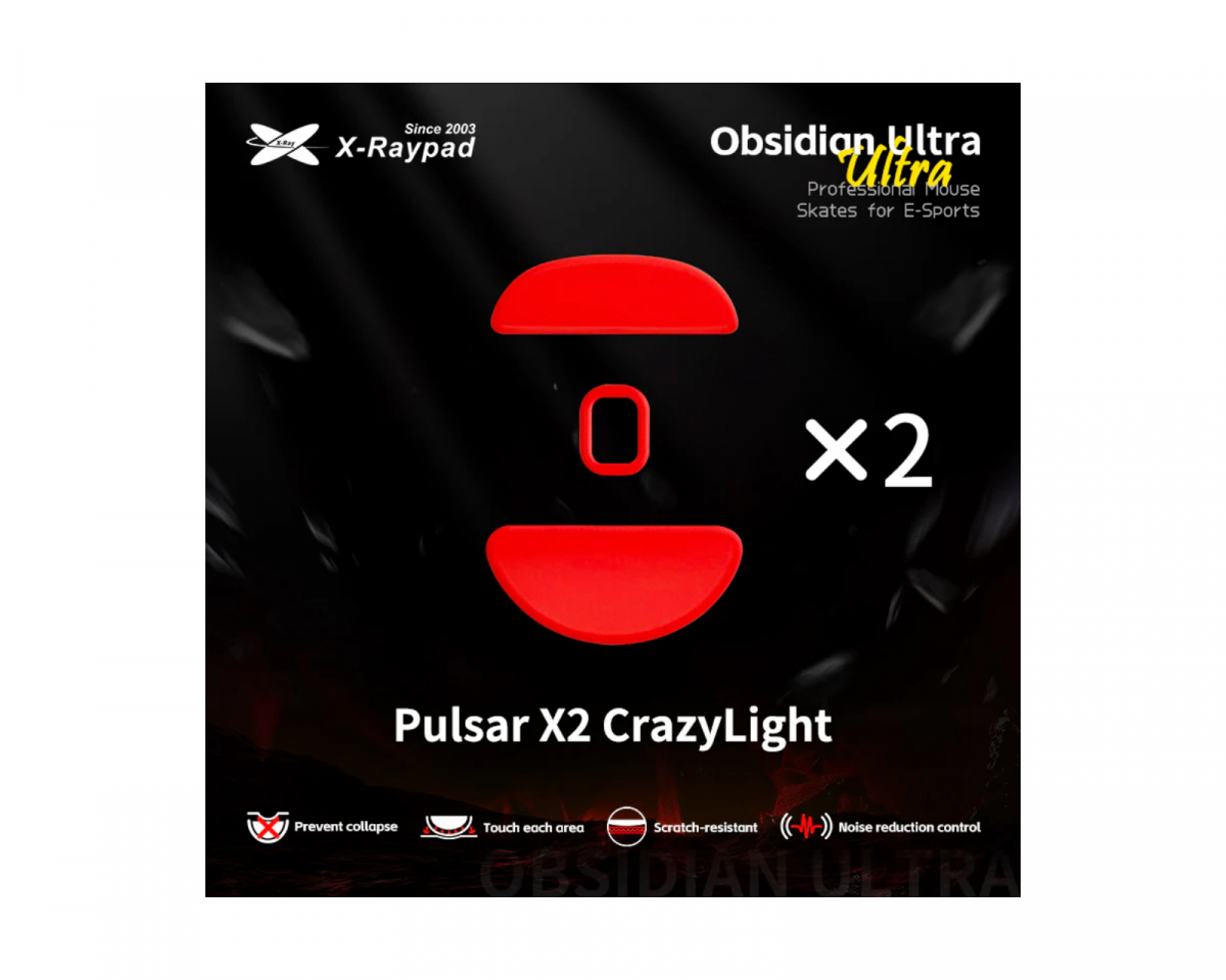 X-raypad Obsidian Ultra Skates for Pulsar CrazyLight - us