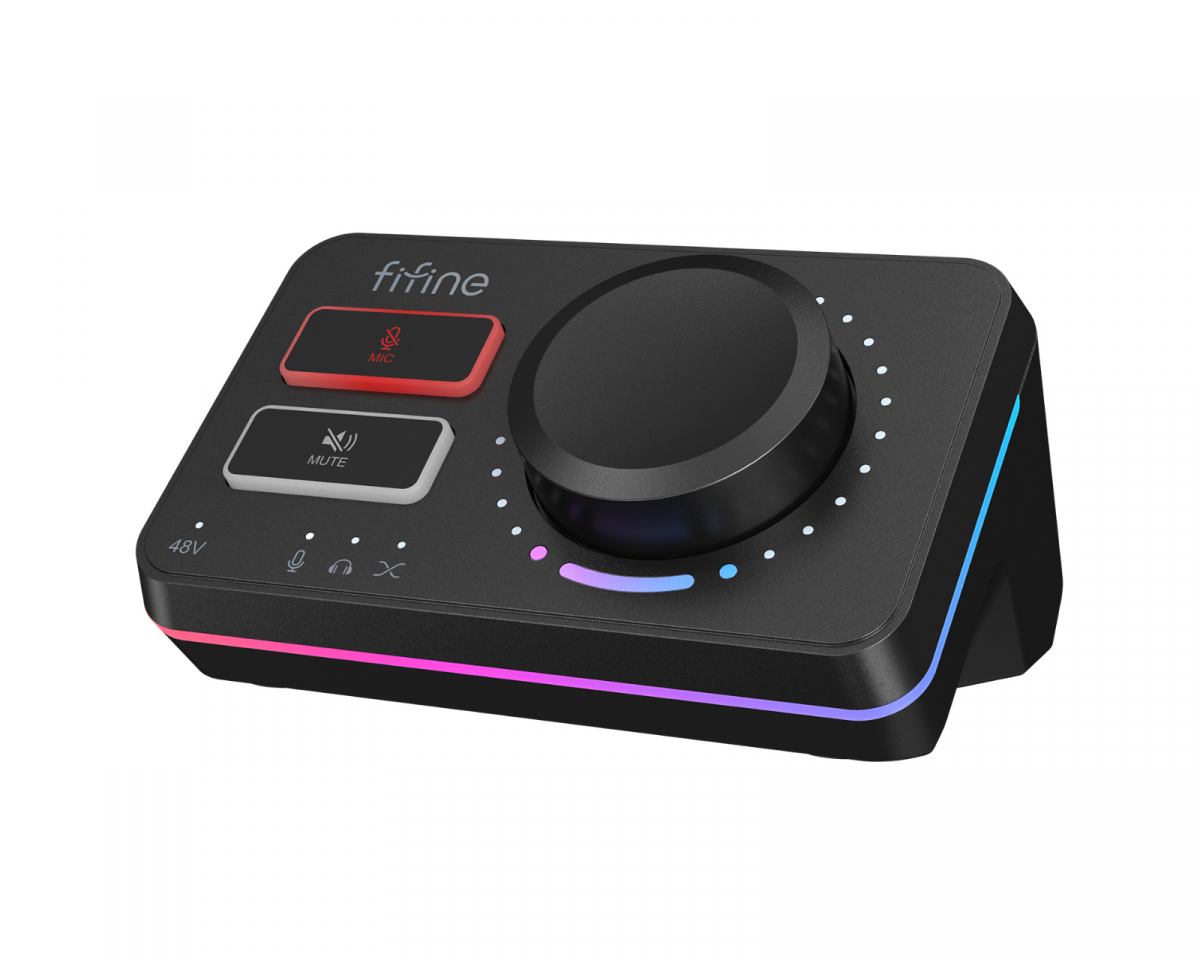 Fifine AmpliGame SC9 Audio Mixer - Black - us.MaxGaming.com