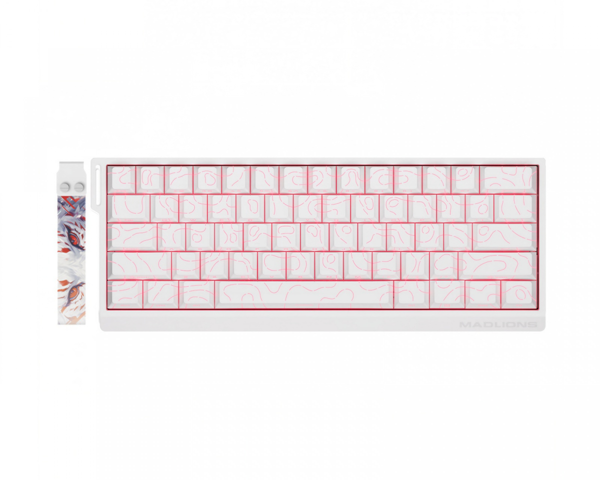 FGG MAD60 Flagship HE ANSI Keyboard [Magneto Gaming] - White - us