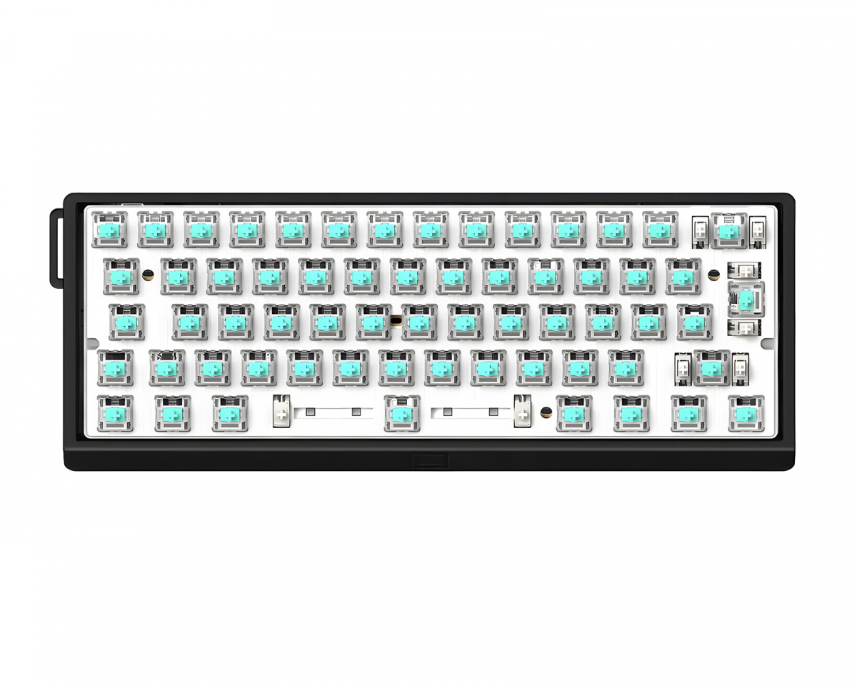 Wooting 60HE V2 Keyboard - ISO Non Split Spacebar - Black Aluminum 