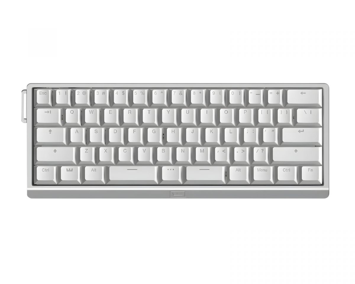 Wooting 60HE V2 Keyboard - ANSI Split Spacebar - Silver Aluminum