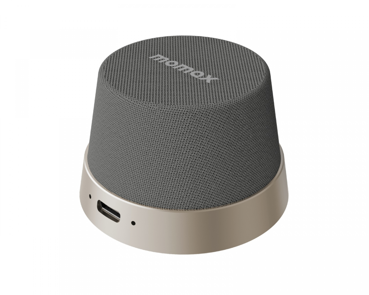 Momax 1-Vibe Go Magnetic Wireless Speaker - Titanium - us