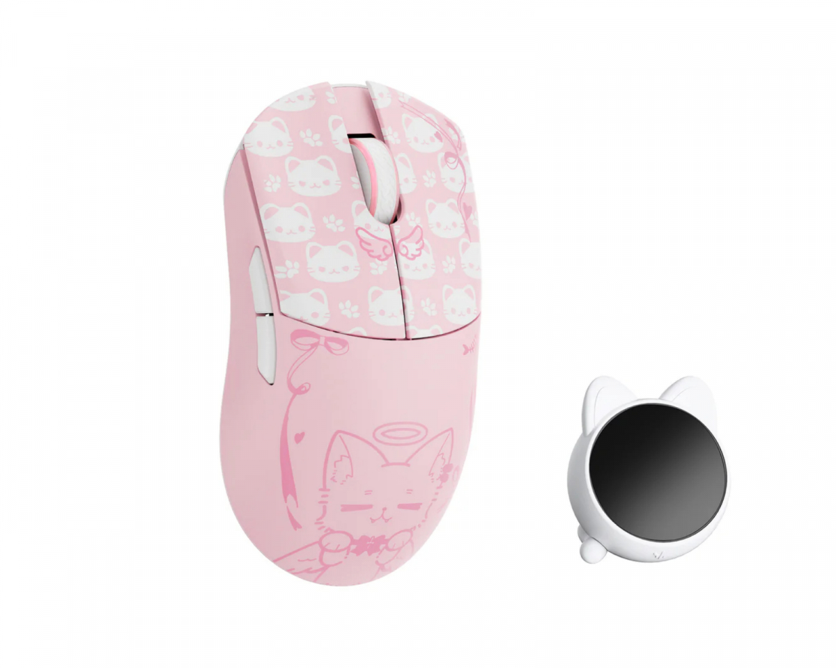 WLMouse Huan Pinkko Wireless Gaming Mouse - made from Stainless