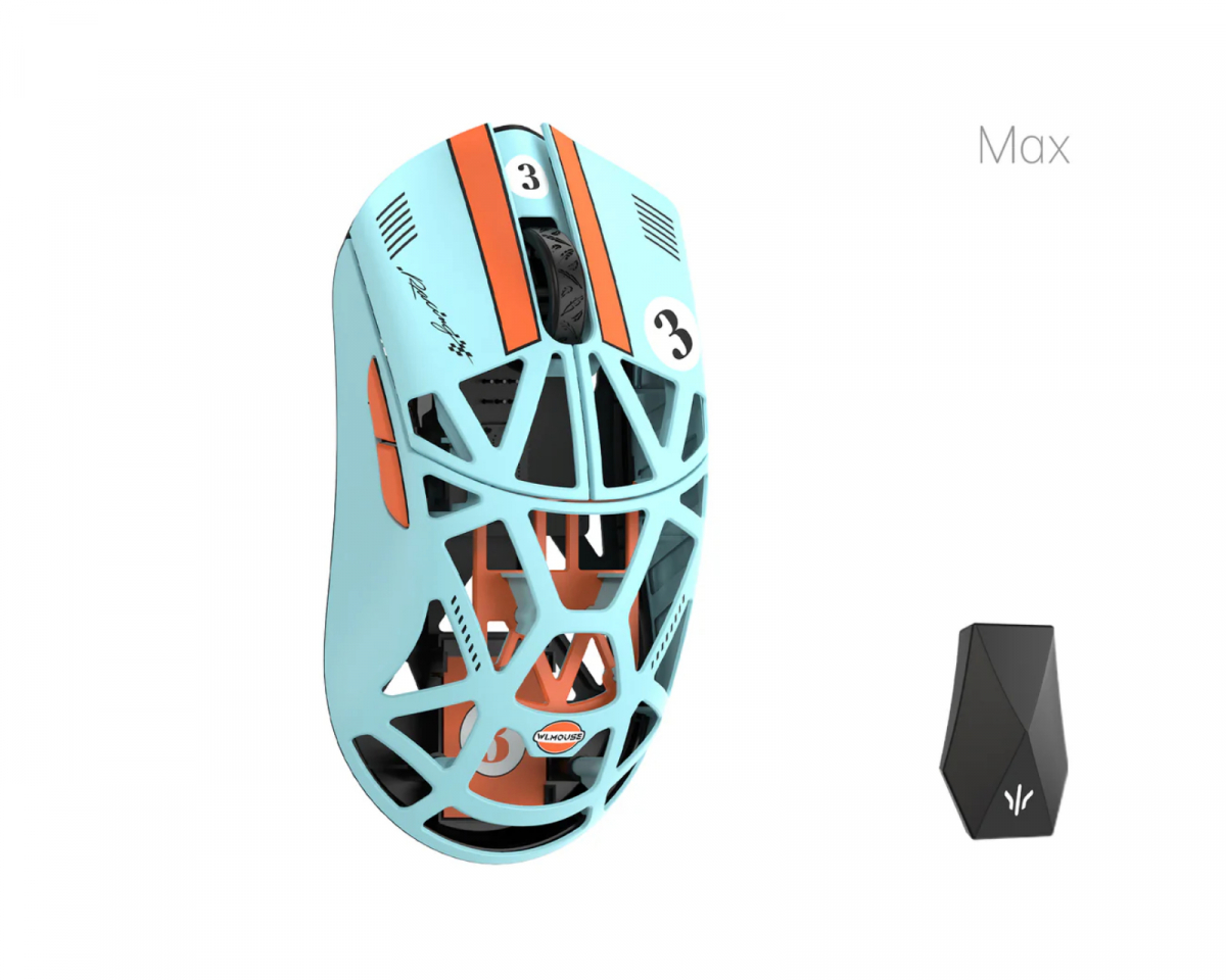 WLMOUSE×DRG BEAST X MAX（OMRON） WLMouse BEAST X Max Wireless Gaming Mouse - Soft Lilac [Omron