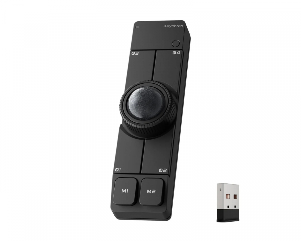 【美品】NapePro Trackball Mouse（Black ） Keychron Nape Pro Wireless Trackball Mouse - Black - us.MaxGaming.com