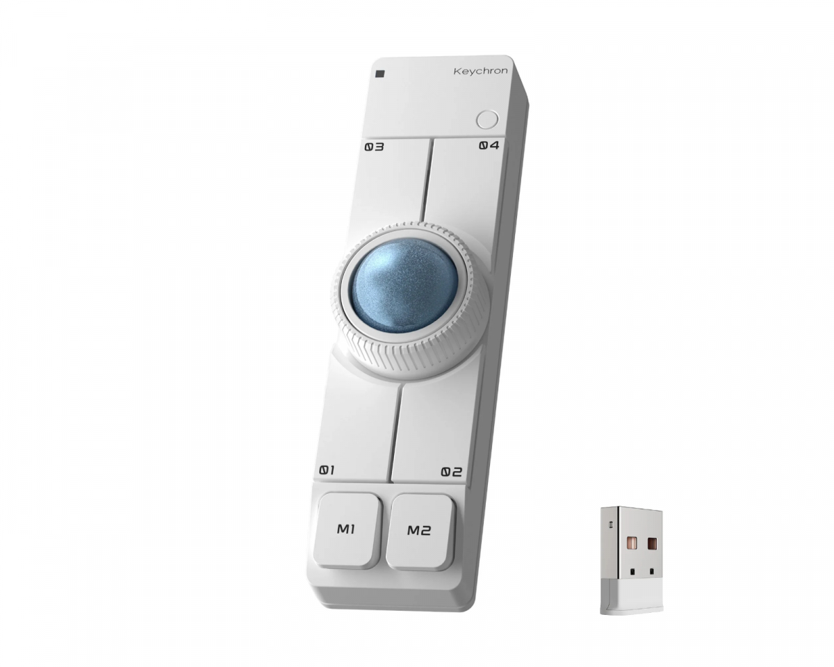 Keychron Nape Wireless Trackball セット Keychron Nape Pro Wireless Trackball Mouse - White - us.MaxGaming.com