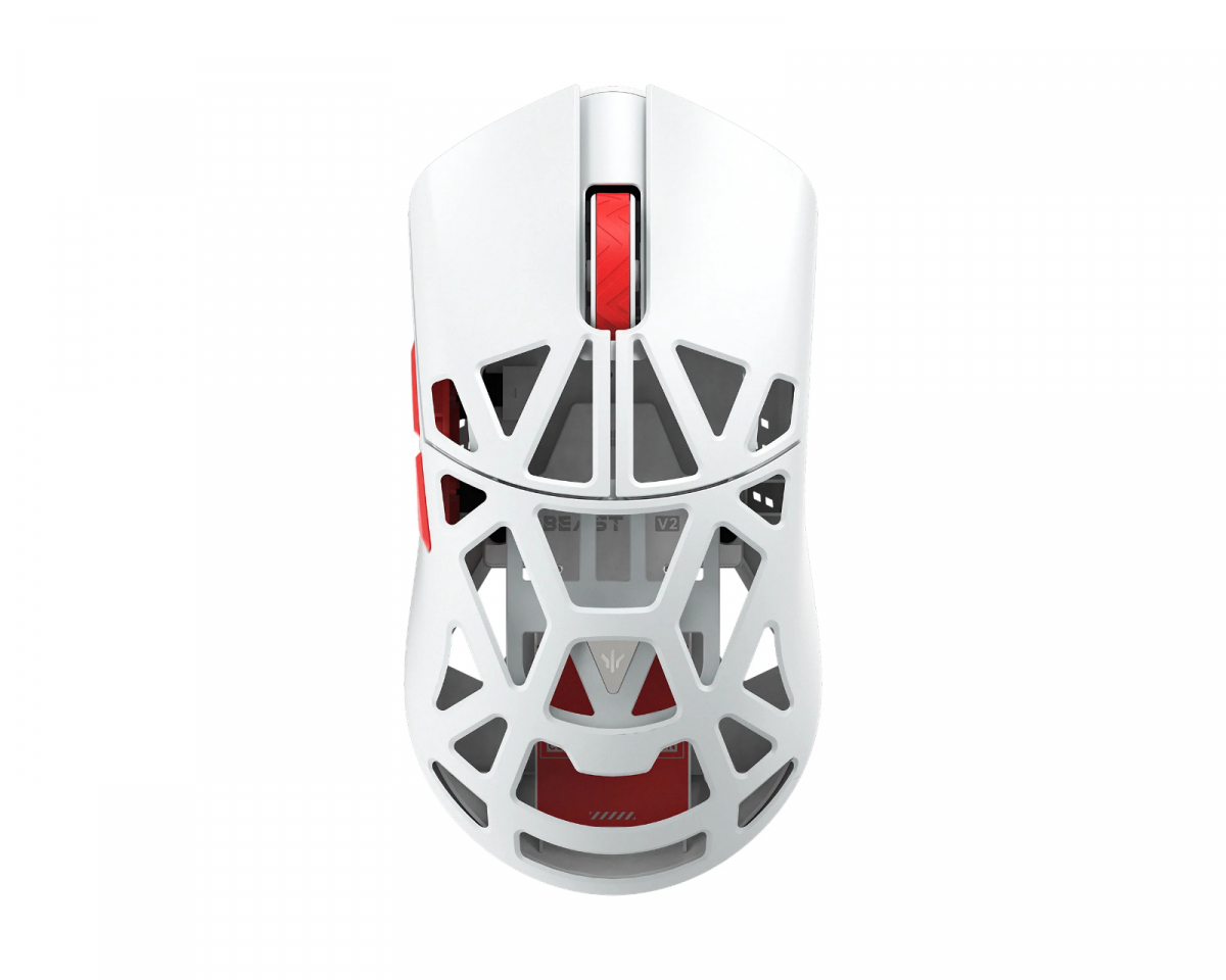 マウス・トラックボール WLMOUSE Beast X Mini Pro White WLMouse Beast X Mini V2 Wireless Gaming Mouse - White/Red - us