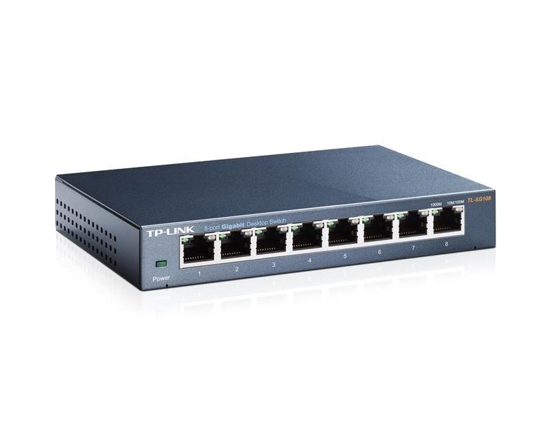Best Buy: TP-Link 8-Port 10/100/1000 Mbps Gigabit Ethernet Metal
