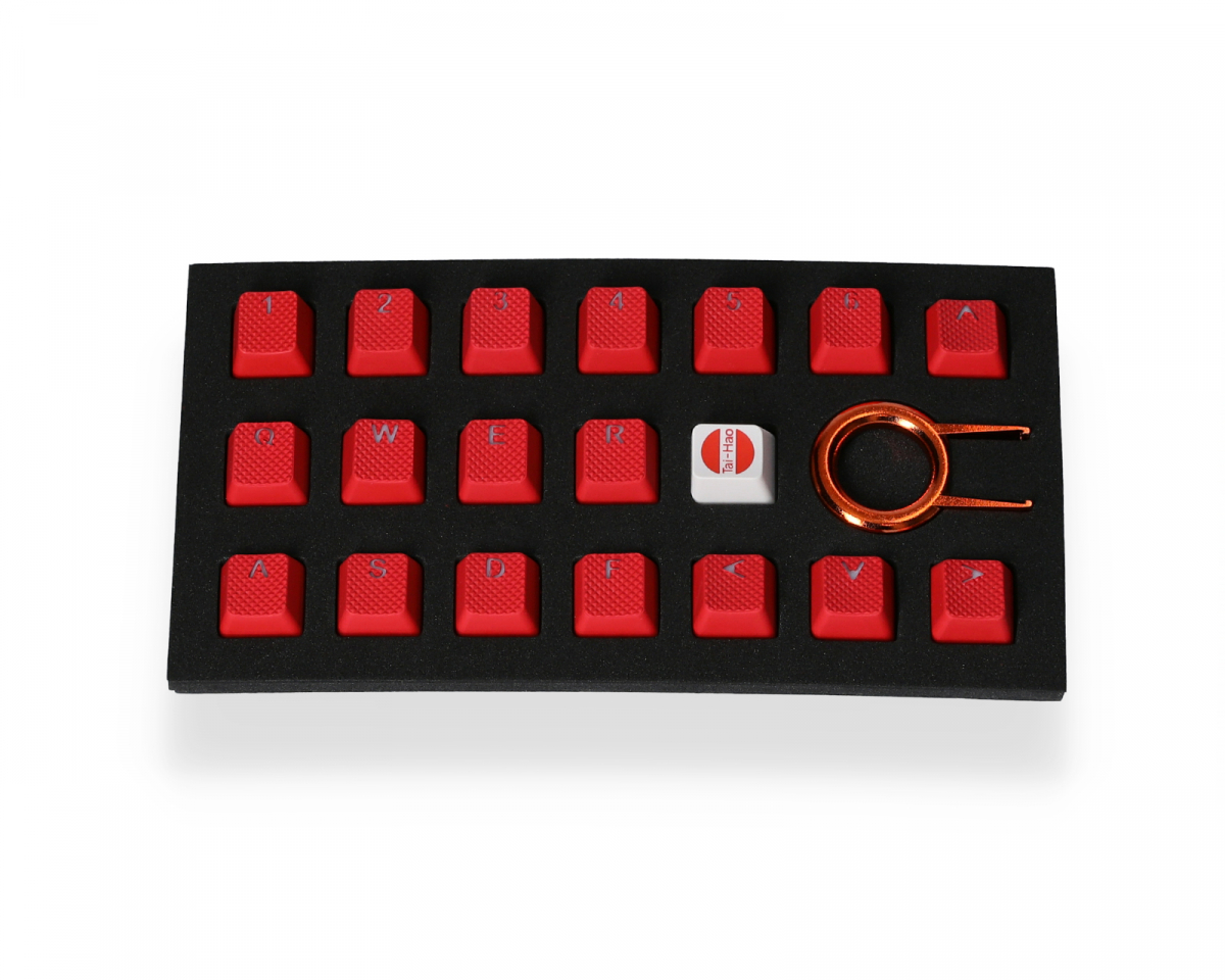 tai hao keycaps red