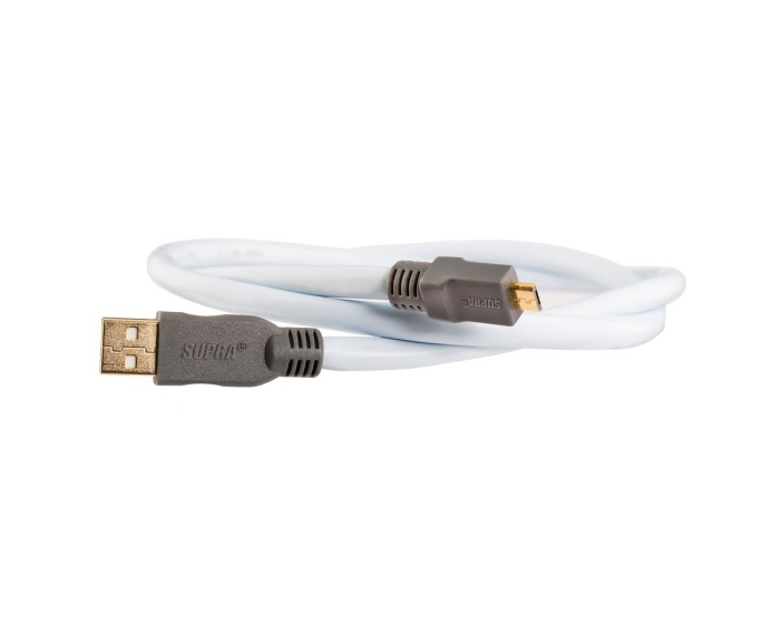 Supra USB Cable 2.0 A-Micro B - 1 meter