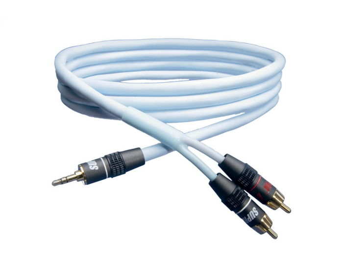 Supra Biline Audio Cable 3,5 mm to 2x RCA - 1 meter