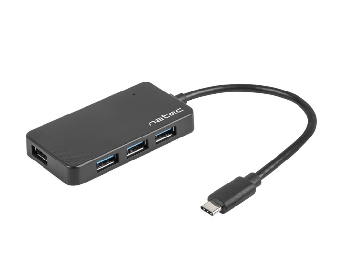 Natec USB Hub 3.0 Silkworm USB-C 4-ports